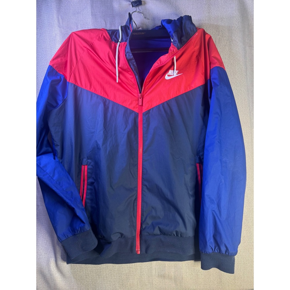 Nike Sportswear Windrunner Hooded Full Zip Windbreaker Jacket Mens L 727324-452